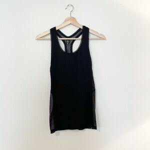 Victoria’s Secret Sport • Black Mesh Racerback Tank Top